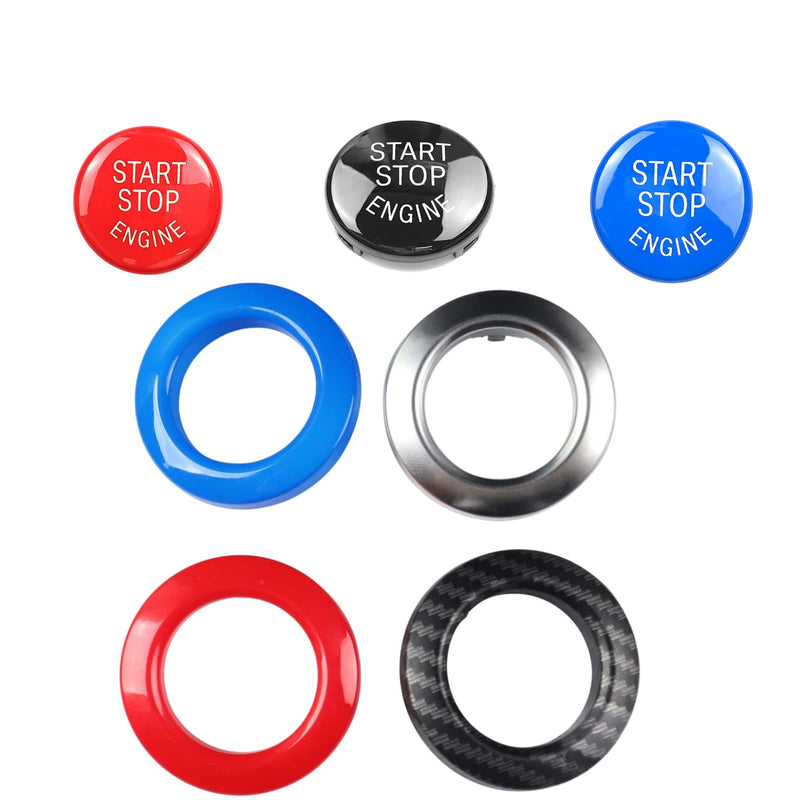 WXZOS Engine Start Stop Switch Button Trim Cover Replacement for BMW E84 X1 2010-2014