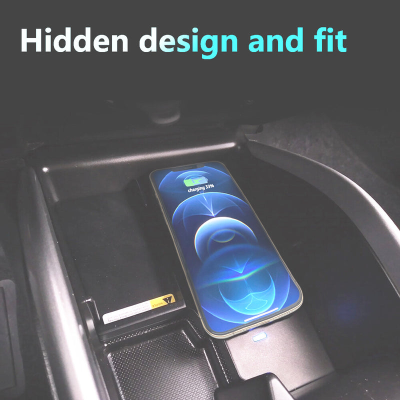 WXZOS Center Console Wireless Fast Charging Pad for Suzuki Baleno 2015-2019