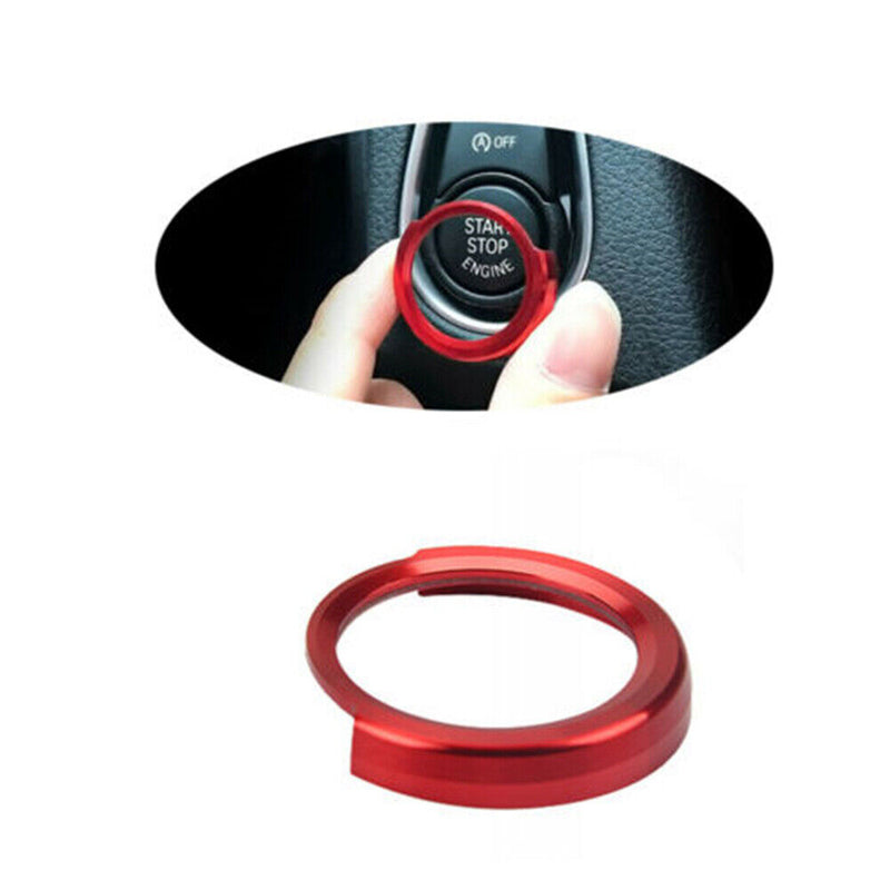 Red Engine Start Stop Button Switch Frame Cover Trim for BMW F30 F20