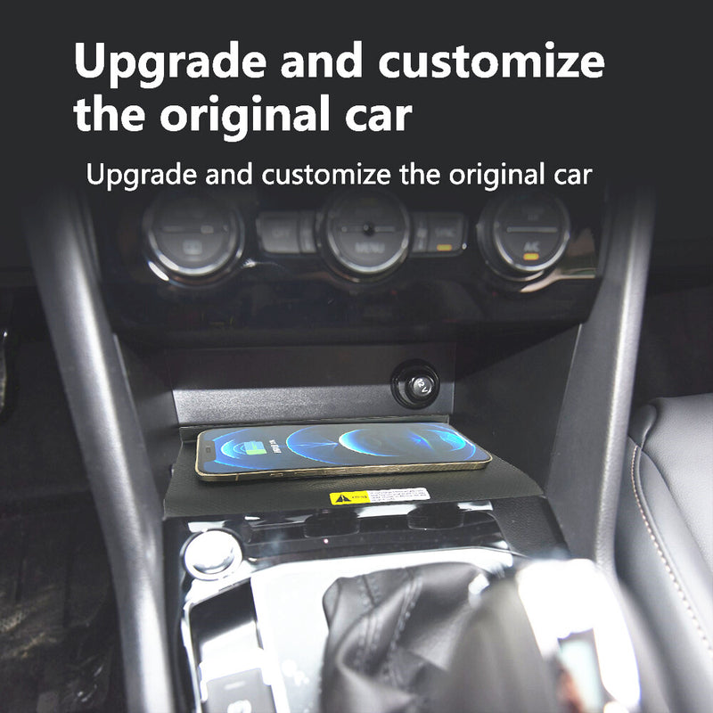 WXZOS Front Center Console Wireless Fast Charging Pad for VW Tiguan 2018-2021