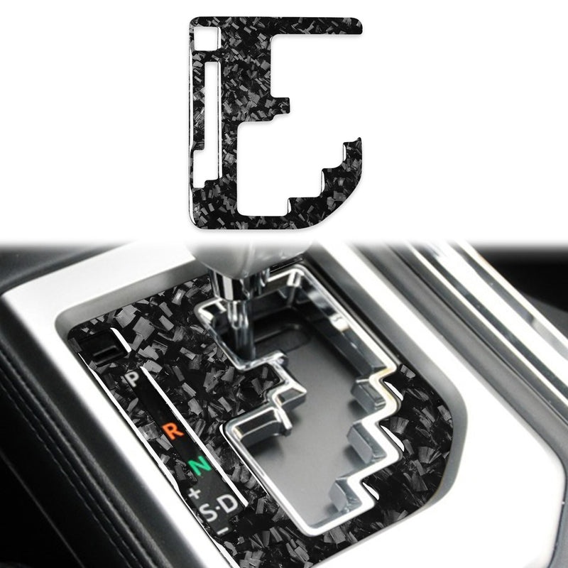WXZOS Genuine Carbon Fiber Gear Shift Knob Lever Panel Trim for Toyota Tundra 2014-18