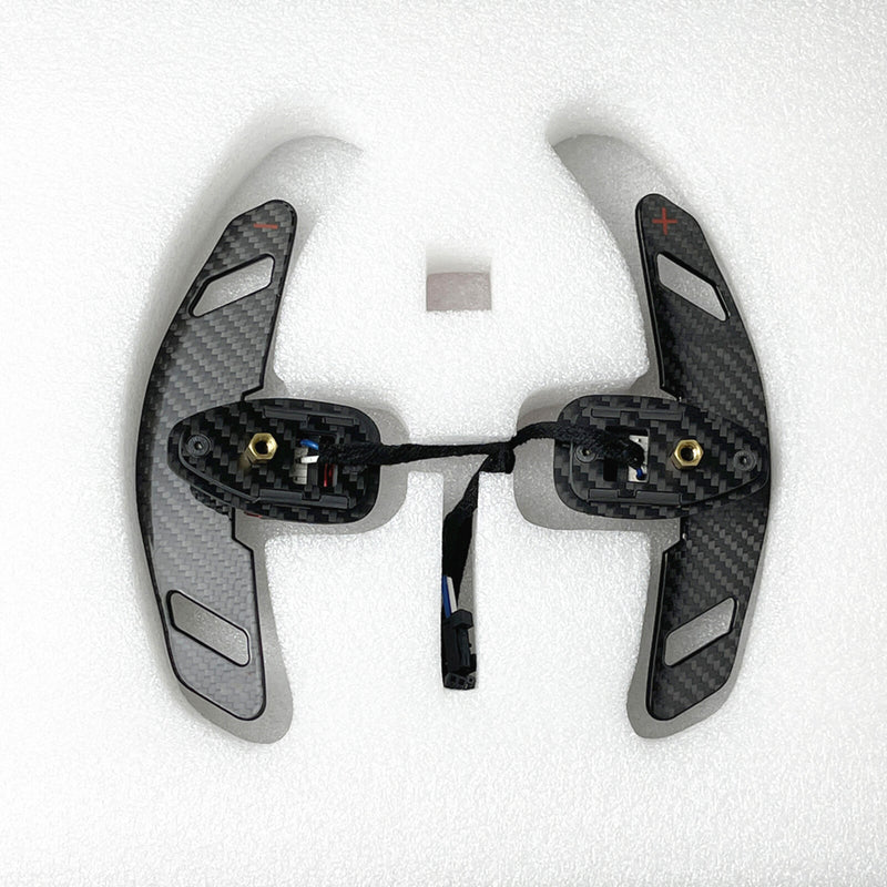 WXZOS Magnetic Carbon Fiber Gear Shifter Paddle for Mercedes R172 SLC-Class 2016-2020