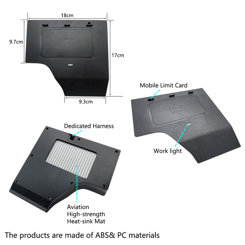 WXZOS Center Console Wireless Fast Charging Pad for Nissan Sentra 2020-2021