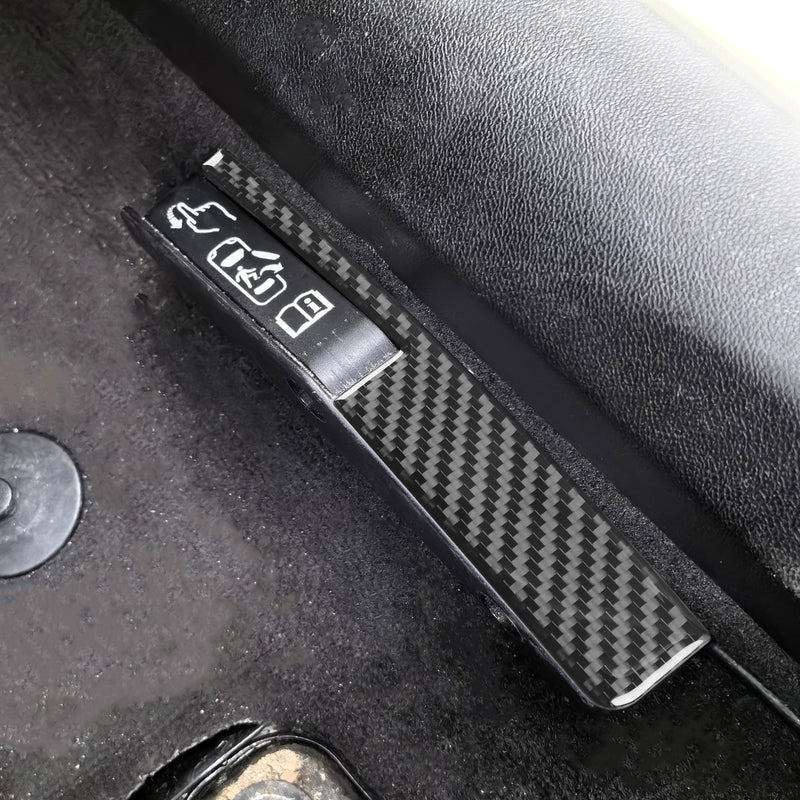WXZOS Genuine Carbon Fiber Door Lock Switch Trim for Chevrolet Corvette C8 2020-2024