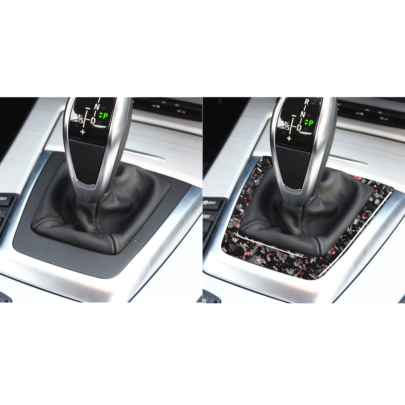 WXZOS Genuine Carbon Fiber Gear Shift Lever Panel Trim for BMW E89 Z4 2009-2015