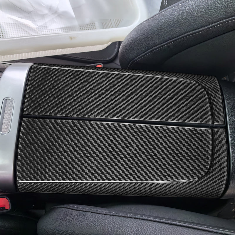 WXZOS Genuine Carbon Fiber Center Console Armrest Trim for Benz W206 C-class 2022-2024