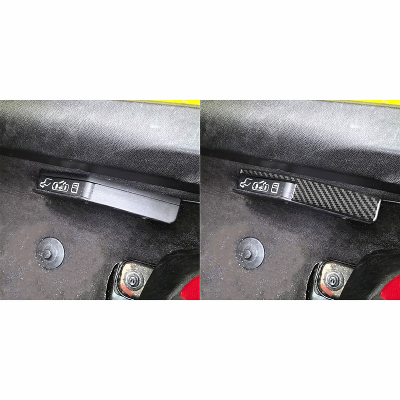 WXZOS Genuine Carbon Fiber Door Lock Switch Trim for Chevrolet Corvette C8 2020-2024