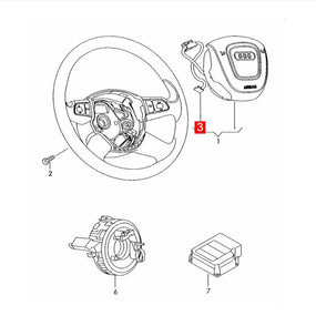 Steering Wheel Wiring Harness for Audi A4 quattro S4 RS5 Coupe quattro 2010-2015
