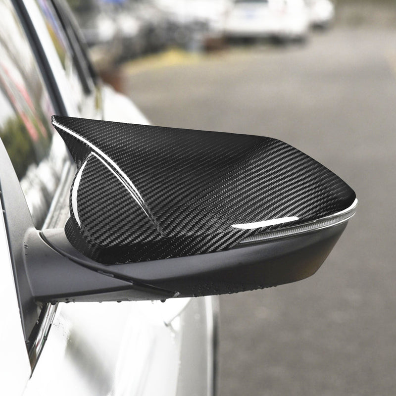 WXZOS Genuine Carbon Fiber Wing Mirror Trim for Hyundai Elantra 2021-2023