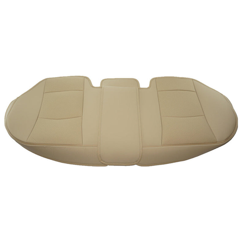 Beige Car Rear Seat PU Leather 3D Surround Car Seat Protector Rear Seat Cover