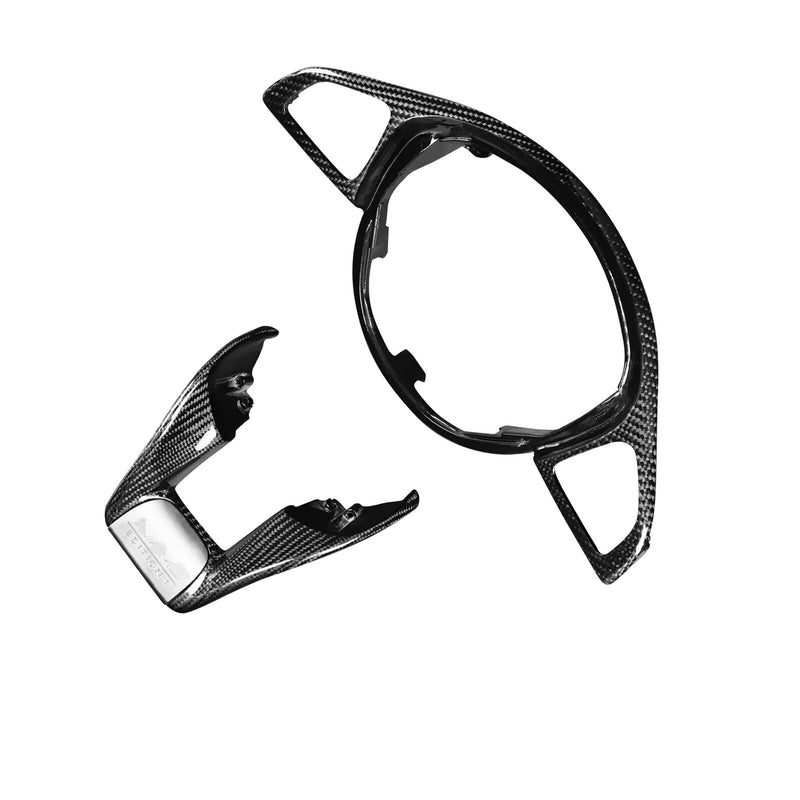 WXZOS Genuine Carbon Fiber Steering Wheel Lower Cover Trim for Benz W156 GLA 2016-2019