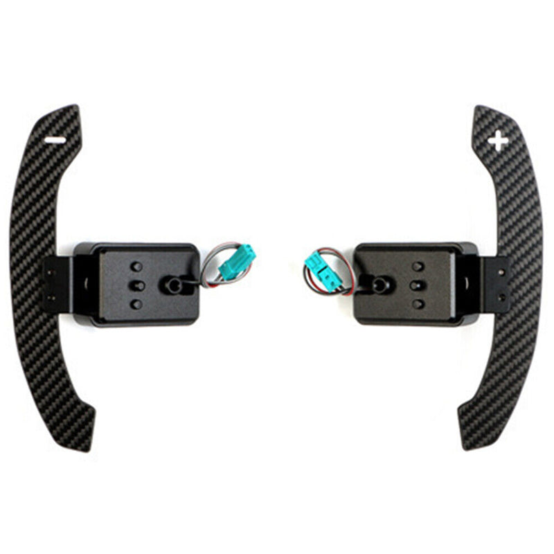 Car Carbon Fiber Steering Wheel Shift Paddle Shifter for BMW F01 F02 F04 2010-15