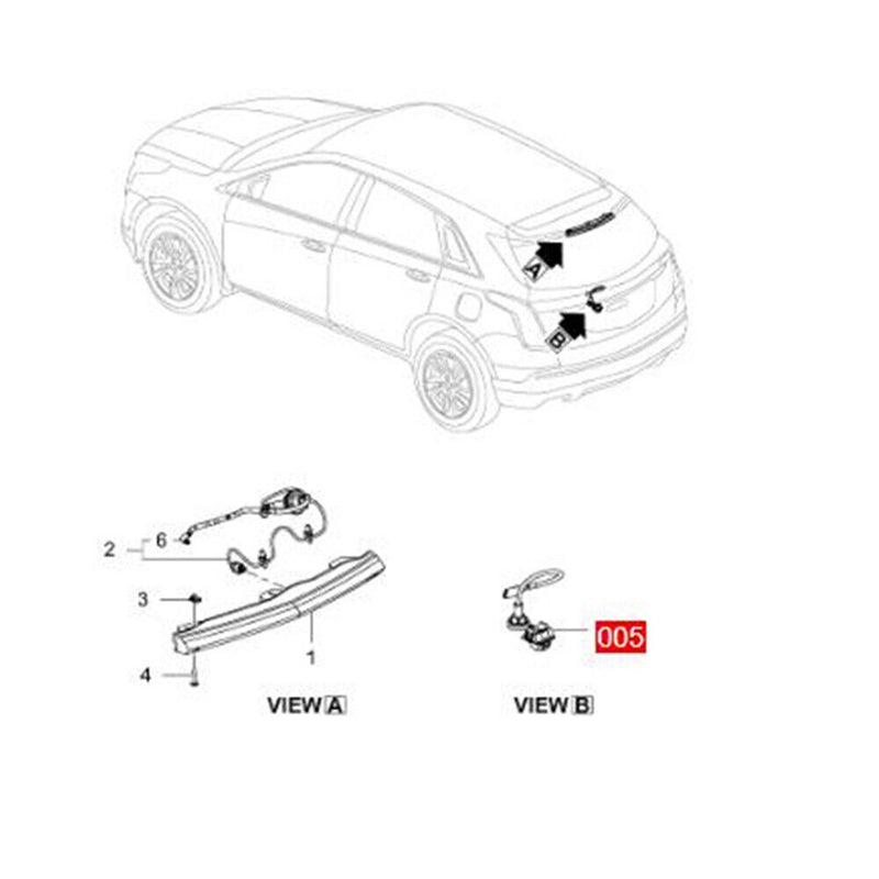 Parking Assist Rear View Backup Camera 84092887 for Cadillac 2017-2020 XT5