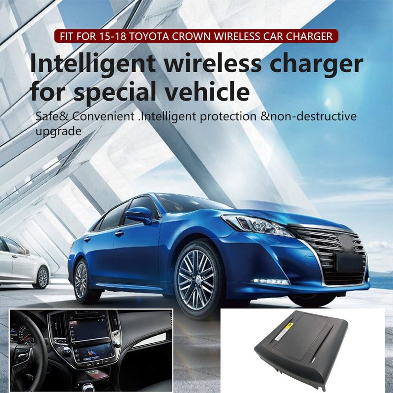 WXZOS Center Console Phone Wireless Fast Charging Pad for Toyota Crown 2015-2018