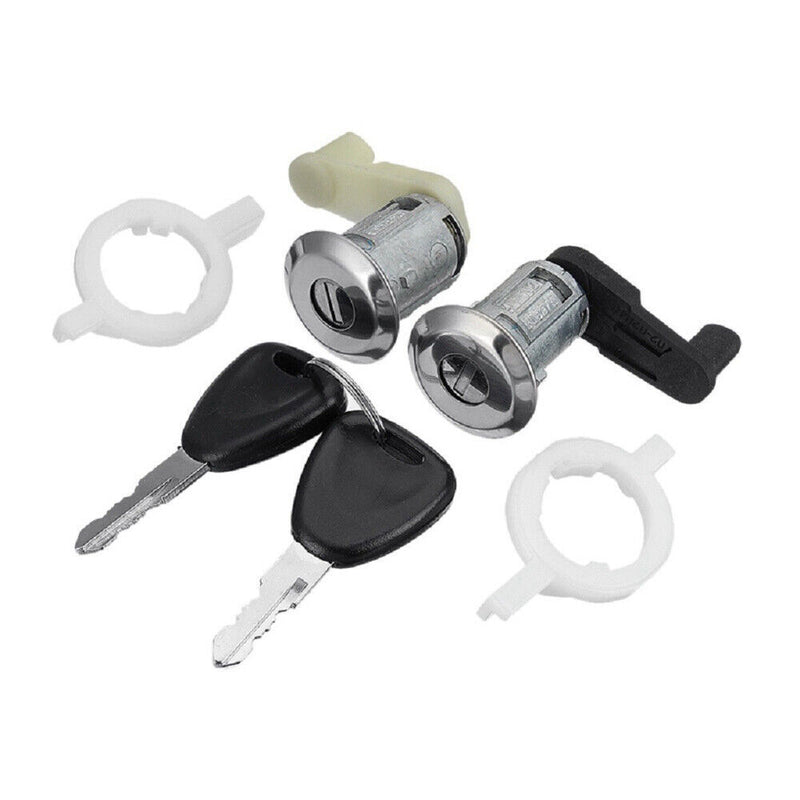 Sale 2Pcs Door Lock Cylinder w/Keys for Renault Scenic 1996-2003 Clio 1998-2005