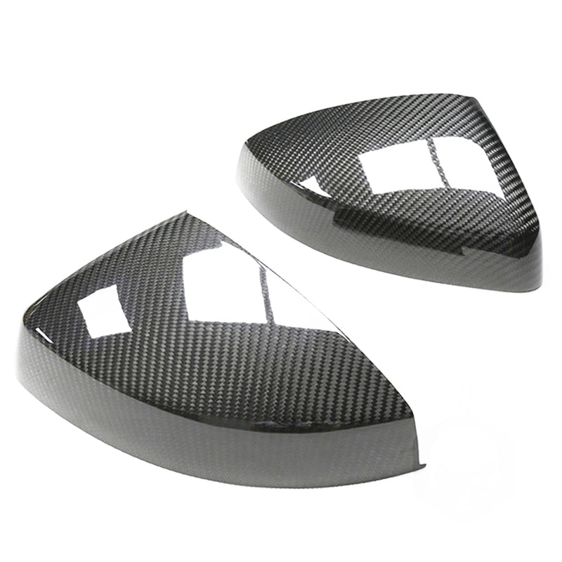 WXZOS Genuine Carbon Fiber Wing Mirror Trim for Audi A3 8V S3 RS3 2014-2019
