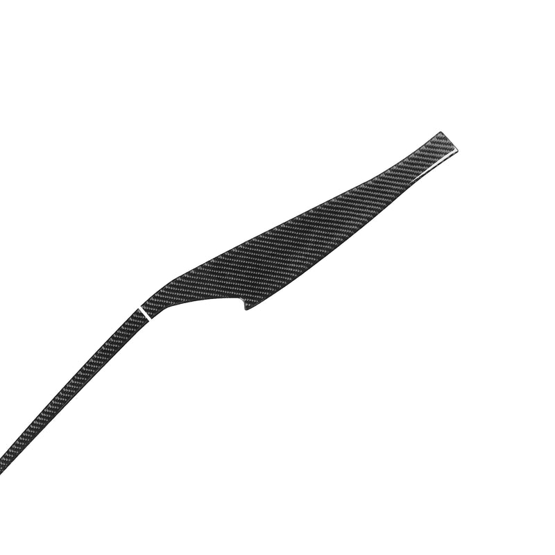 WXZOS Genuine Carbon Fiber Door Storage Panel Trim for Chevrolet Corvette C8 2020-2024