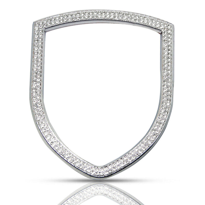 Steering Wheel Logo Decor Rhinestone Cover For Porsche Cayenne 911 Macan