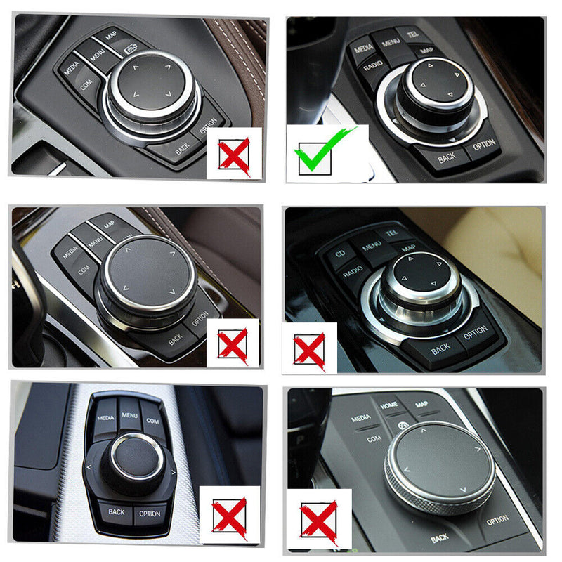 7 Button IDrive Multi-Media Knob Rock Crystal Cover for BMW 4 5 6 7 Some models