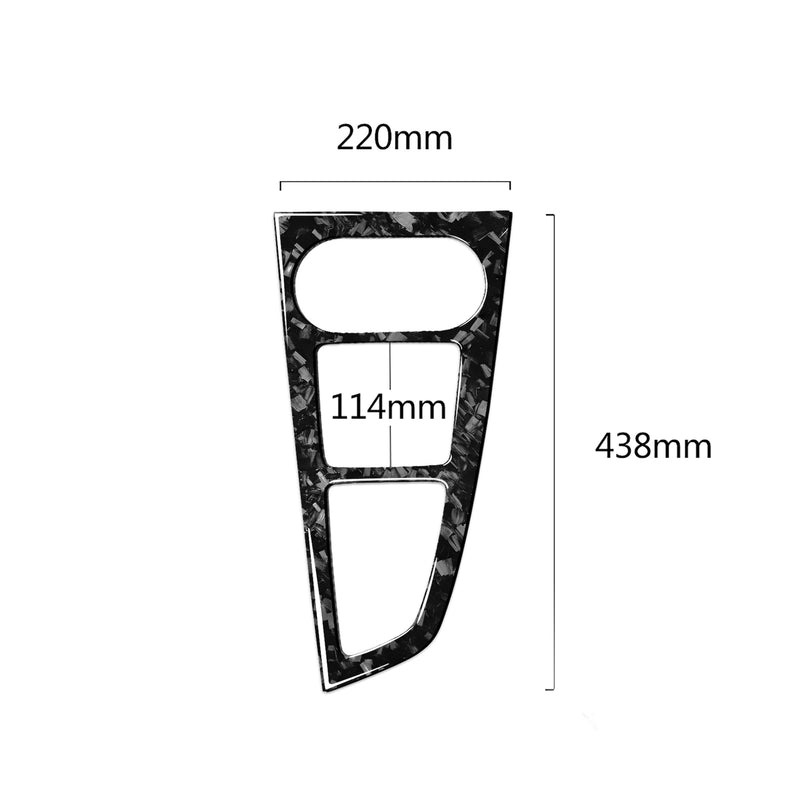 WXZOS Genuine Carbon Fiber Gear Shift Lever Panel Trim for Audi A5 S5 RS5 2017-2019