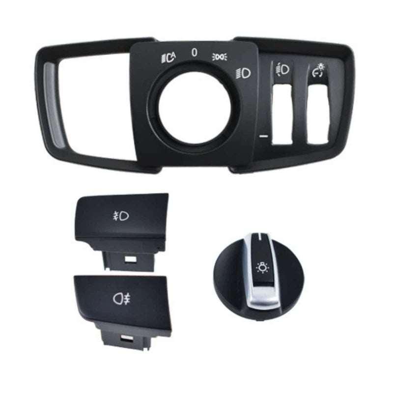 WXZOS Car Headlight Control Switch Button Cover for BMW F45 F46 220i Wagon 2016-2019