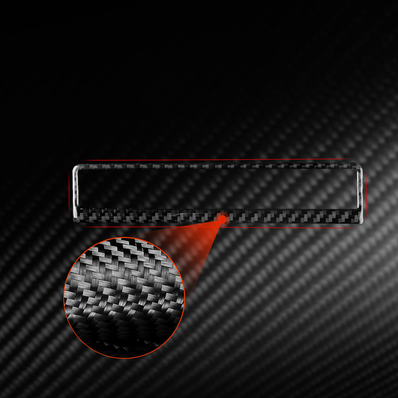 WXZOS Genuine Carbon Fiber Hazard Light Switch Trim for Chevrolet Corvette C8 2020-24
