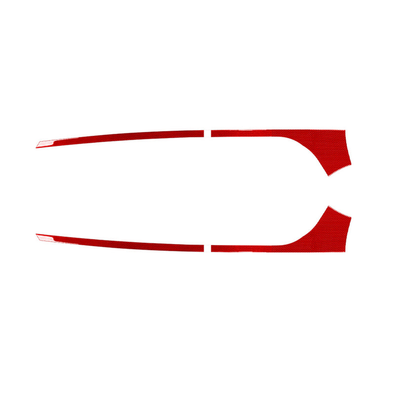 WXZOS Genuine Carbon Fiber Door Body Side Trim for Chevrolet Corvette C8 2020-2024