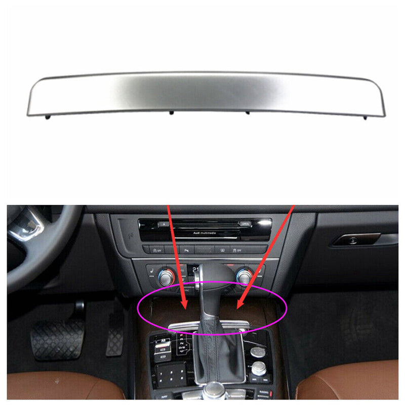 Silver Front Central Ashtray Bright Strip Cover 4G0863440 for Audi A6 C7 S6 A7