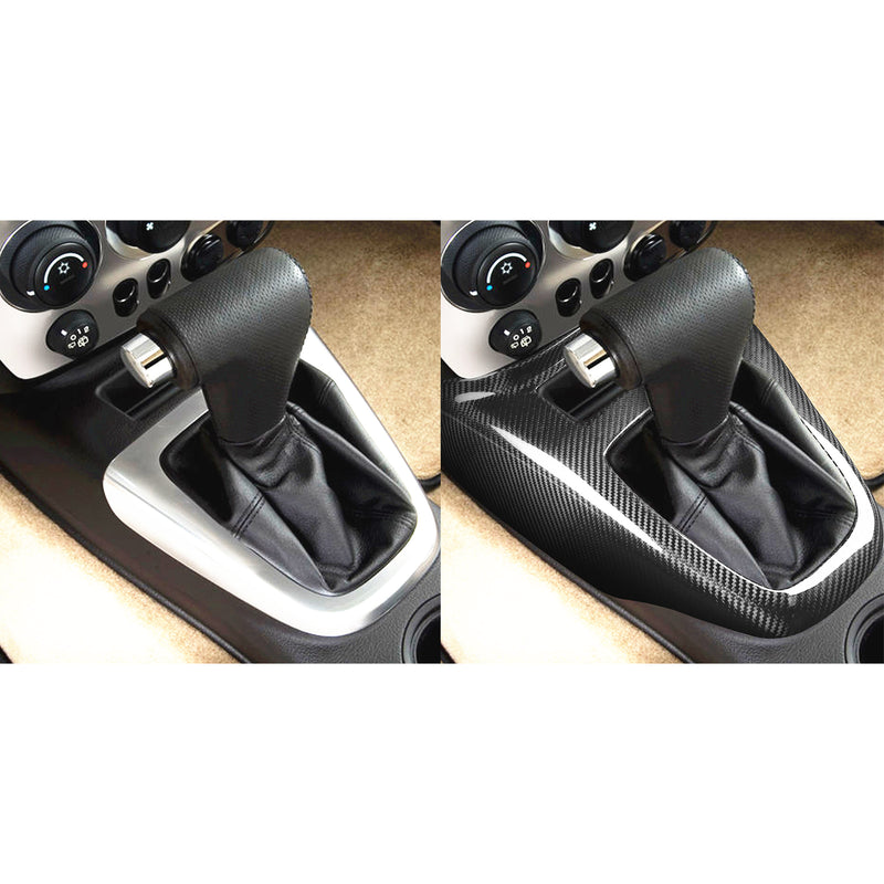 WXZOS Genuine Carbon Fiber Gear Shift Knob Lever Panel Trim for Hummer H3 2007-2010