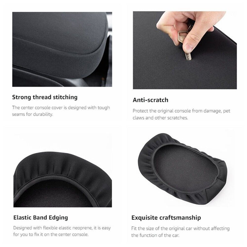 Center Console Neoprene Armrest Box Lid Protector Cover for GMC Canyon 2015-2022