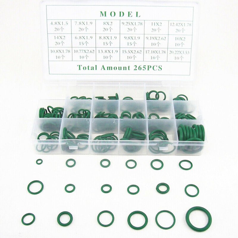 New 265Pcs A/C System Air Conditioning Compressor Seal O Ring