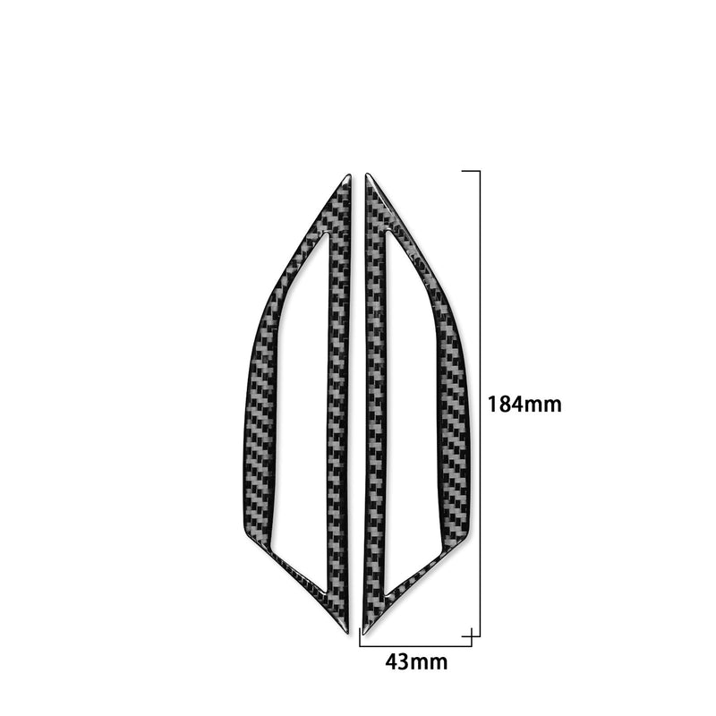 WXZOS Carbon Fiber Side Marker Light Trim for Porsche 718 Cayman 982 2017-2025