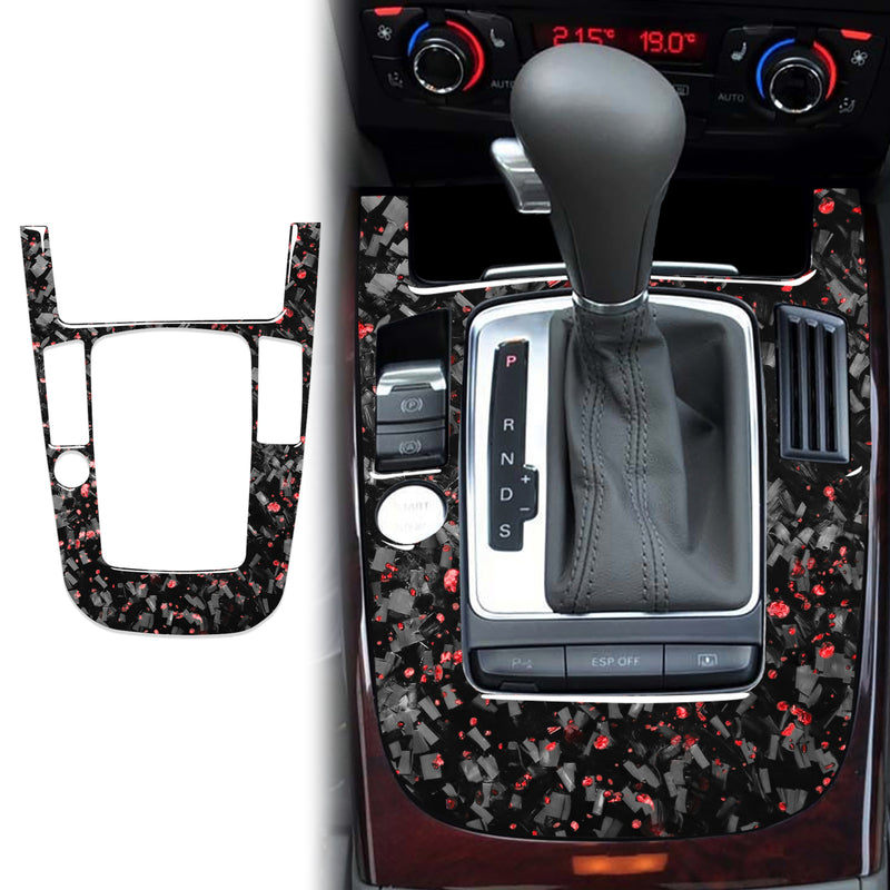 WXZOS Genuine Carbon Fiber Gear Shift Lever Panel Trim for Audi A4 B8 S4 RS4 2009-2012