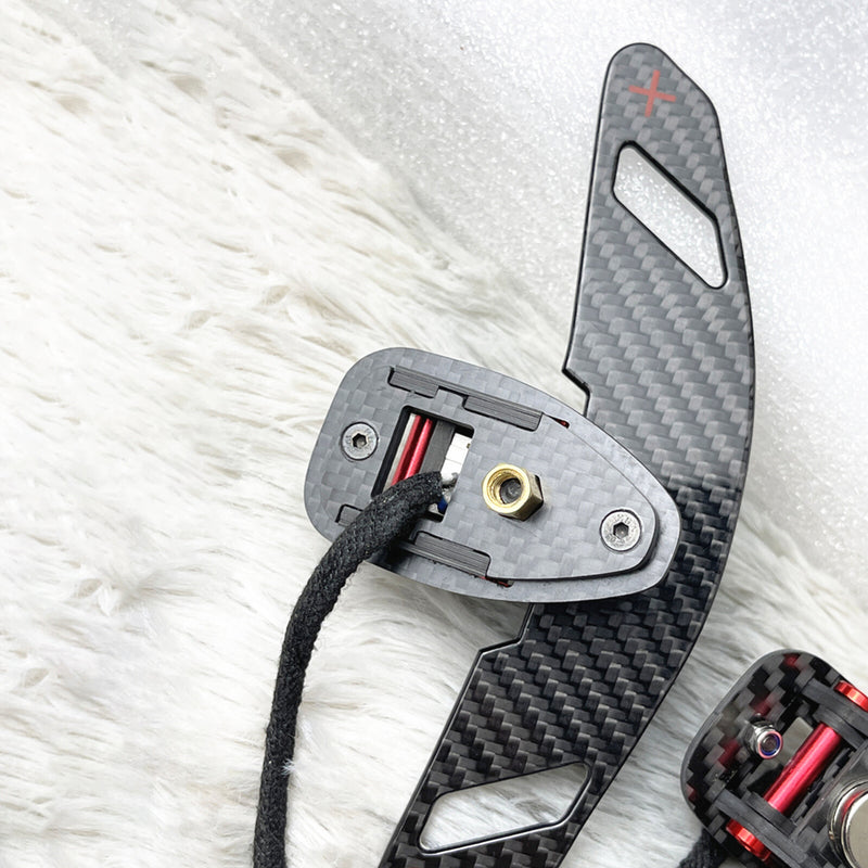 WXZOS Magnetic Carbon Fiber Gear Shifter Paddle for Mercedes R172 SLC-Class 2016-2020