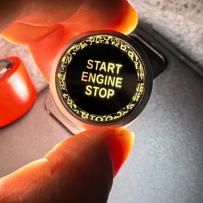 WXZOS Crystal Start Stop Ignition Switch Button Cover for Audi A4 B9 S4 RS4 2017-2024
