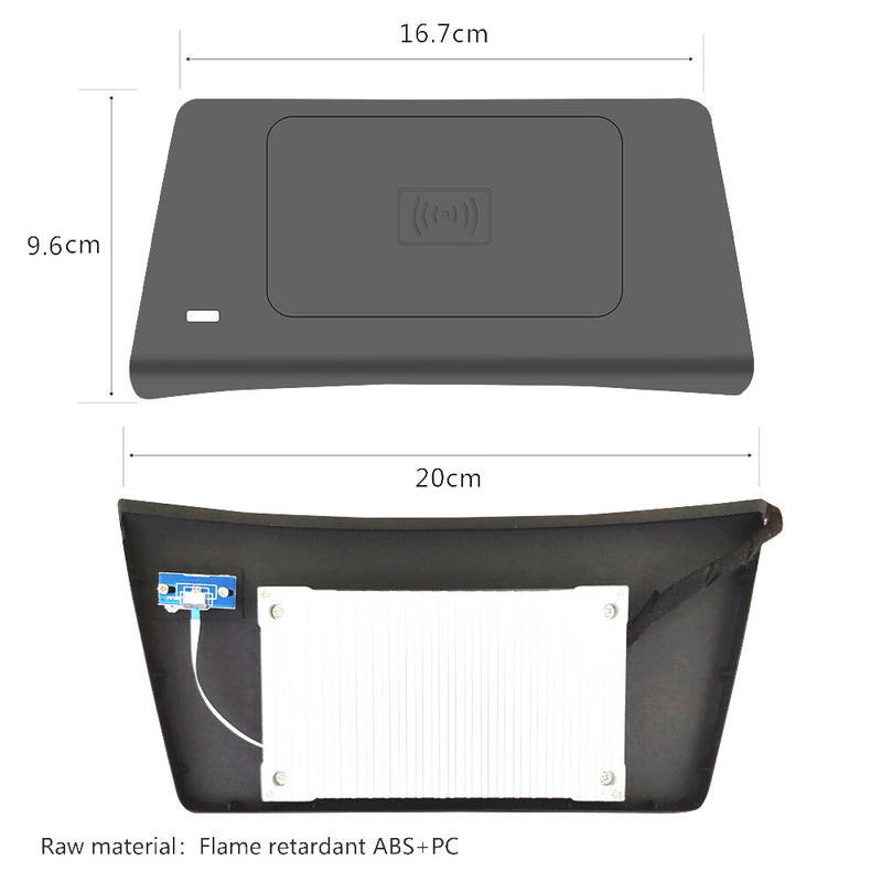 WXZOS Front Center Console Wireless Fast Charging Pad for Mazda 3 2020-2021