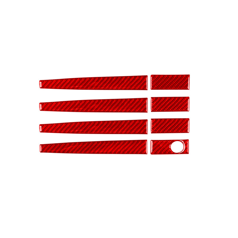 WXZOS Genuine Carbon Fiber RExterior Door Handle Trim for Dodge Durango 2011-2019