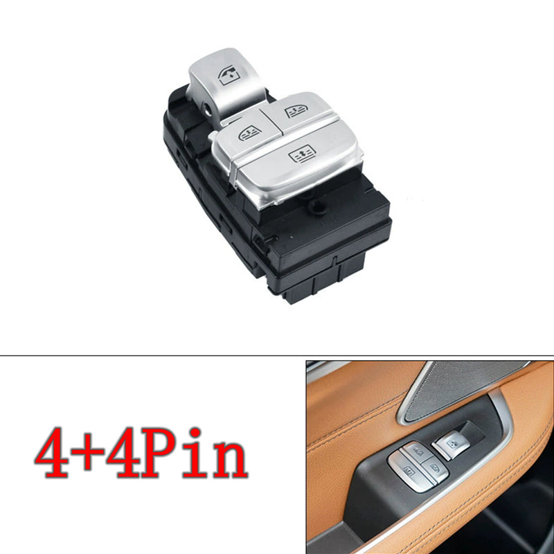 WXZOS 4+4Pin Rear Power Window&Sunshade Switch for BMW 6series G32 GT 2018-2022