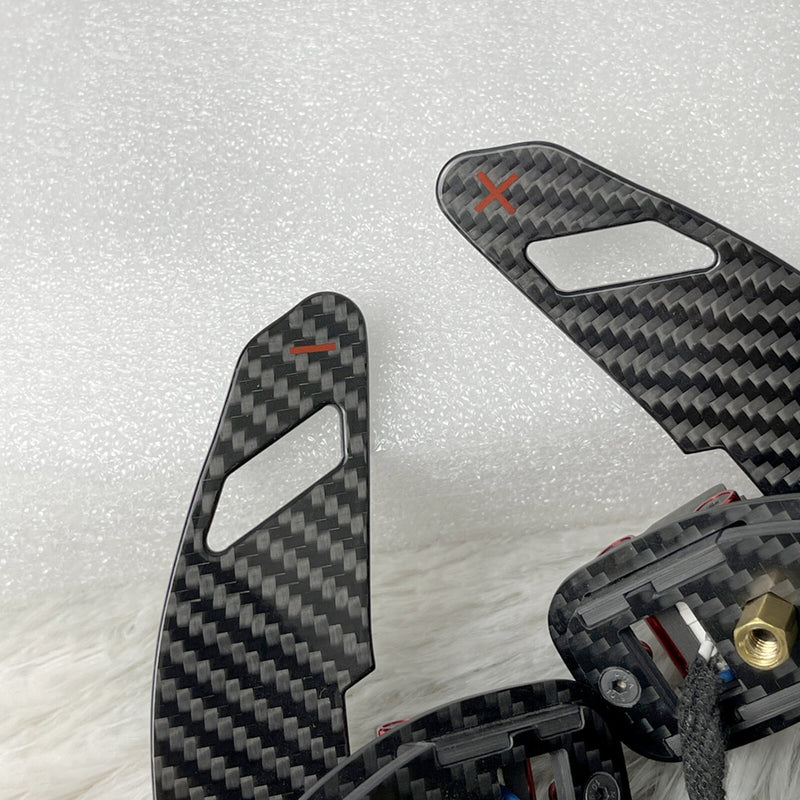 WXZOS Magnetic Carbon Fiber Gear Shifter Paddle for Mercedes R172 SLC-Class 2016-2020