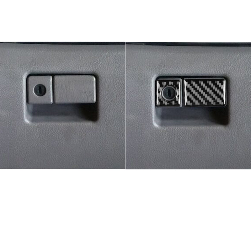WXZOS Genuine Carbon Fiber Glove Box Release Lever Trim for Toyota Celica 2000-2005