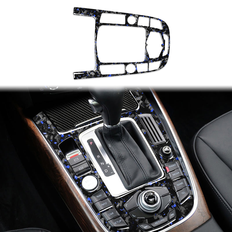 WXZOS Genuine Carbon Fiber Gear Shift Lever Panel Trim for Audi A4 B8 S4 RS4 2009-2012