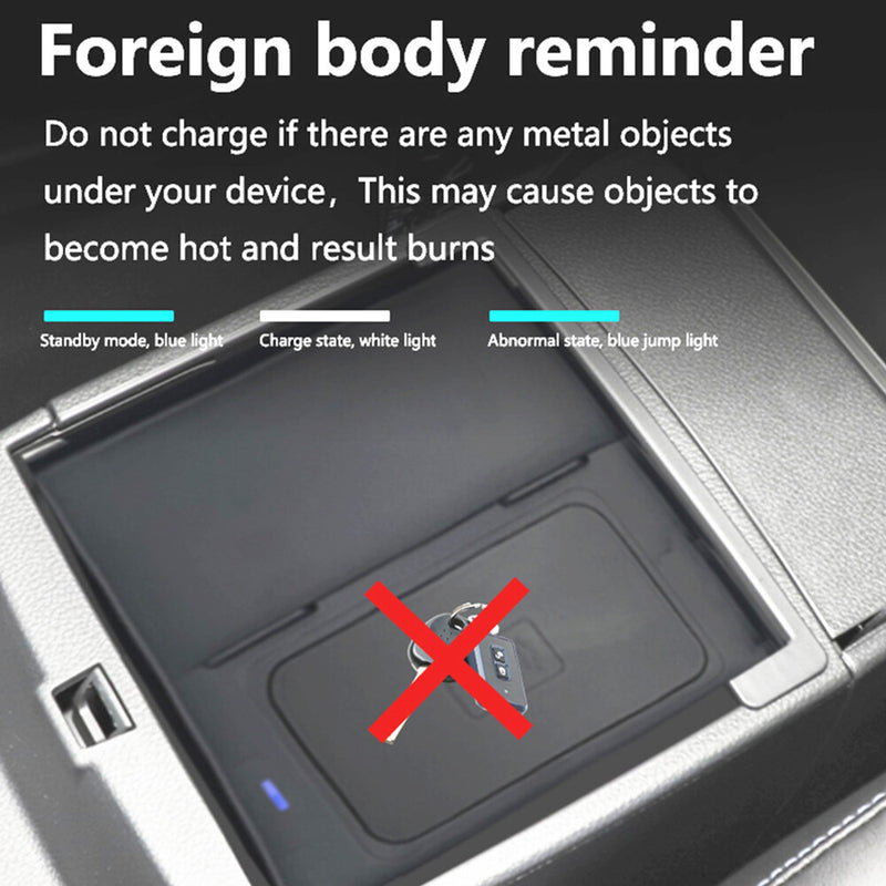 WXZOS Center Console Phone Wireless Fast Charging Pad for Ford Everest 2015-2021
