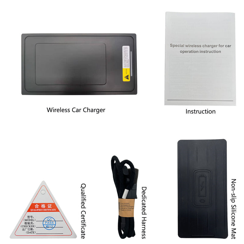 WXZOS Center Console Phone Wireless Fast Charging Pad for Volvo V90 2017-2020