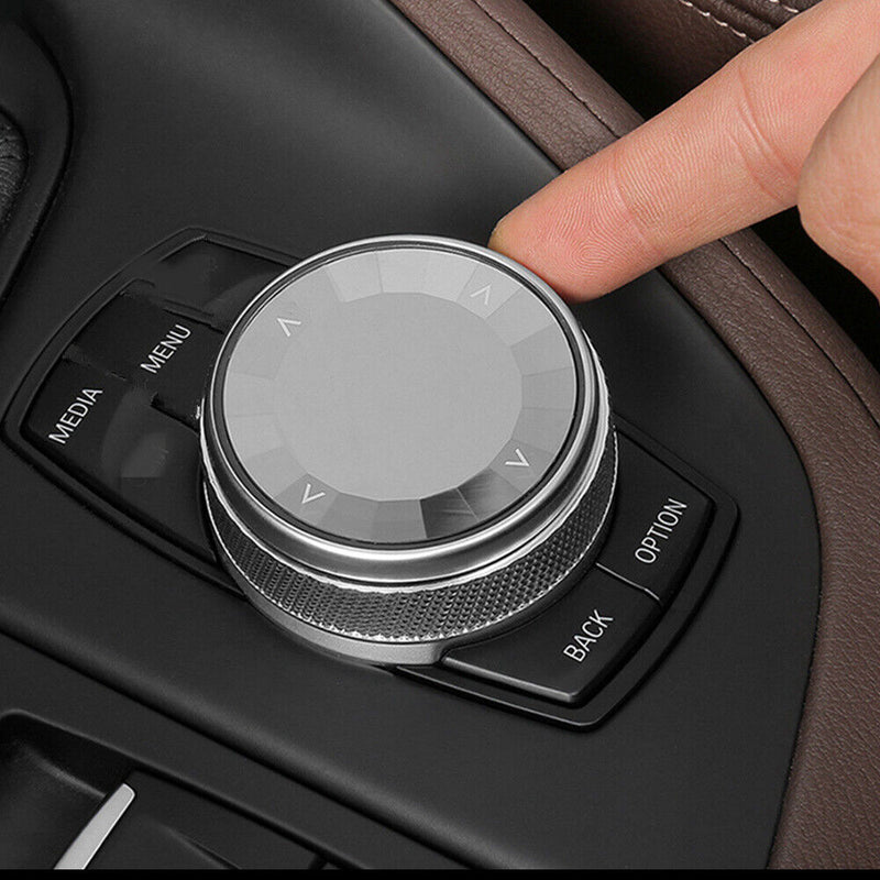 IDrive MultiMedia Knob Aluminum alloy Cover for BMW 5Series 2010-15 F07 F10 F11