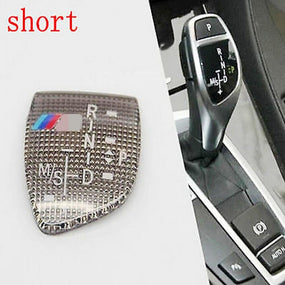 Short Type Gear Shift Knob Panel Sticker AT For BMW //M E82 E90 E60 F10 F30 F34