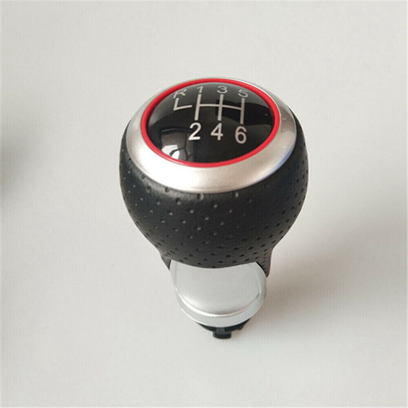 For Audi S LINE A3 03-13 A4 Q5 S3 S4 8P 07-15 6 Speed Gear Shift Knob Leather