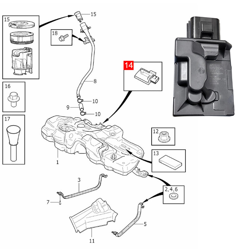 WXZOS 1PC Fuel Pump Driver Module Control Unit for Volvo XC90 2017-2024