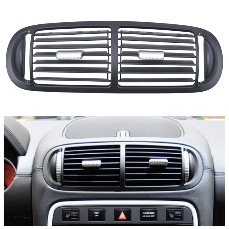 Black Dashboard Air Vent Grille Frame Panel for Porsche Cayenne (9PA) 2003-2010