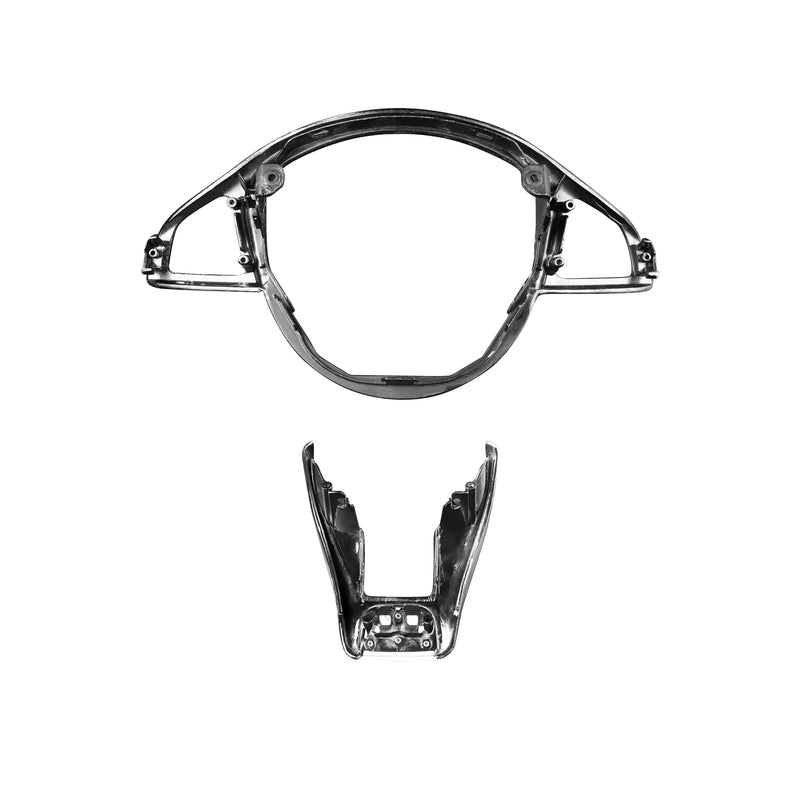 WXZOS Genuine Carbon Fiber Steering Wheel Lower Cover Trim for Benz R231 SL 2016-2019