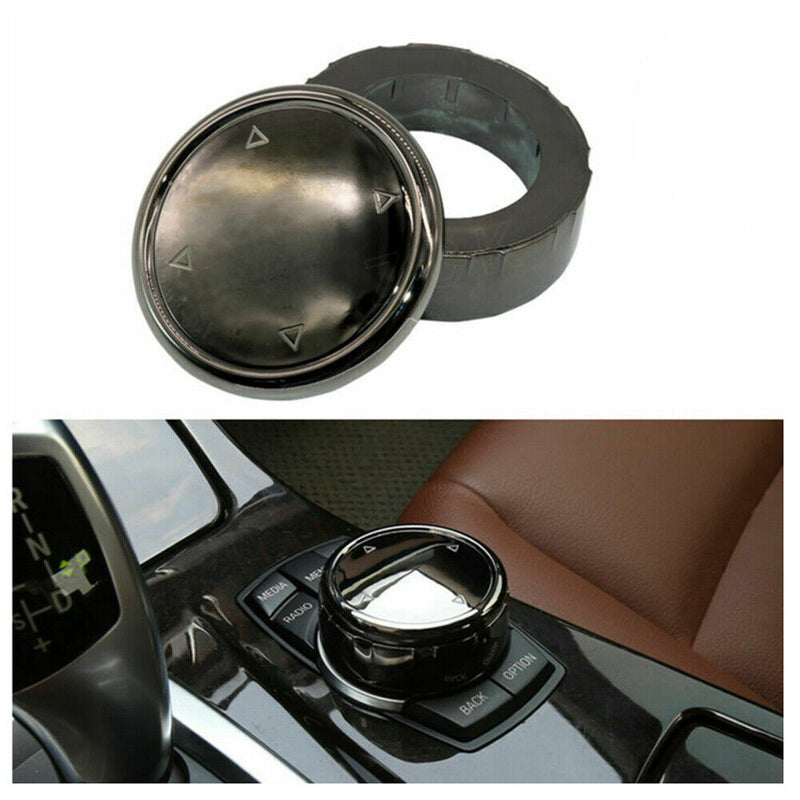 Ceramic Multimedia IDRIVE Button Knob Cover for BMW 5 Series 2010-13 F07 F10 F11